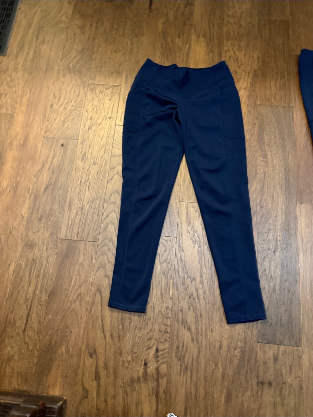 Women's Navy High-Waist Slim Leggings